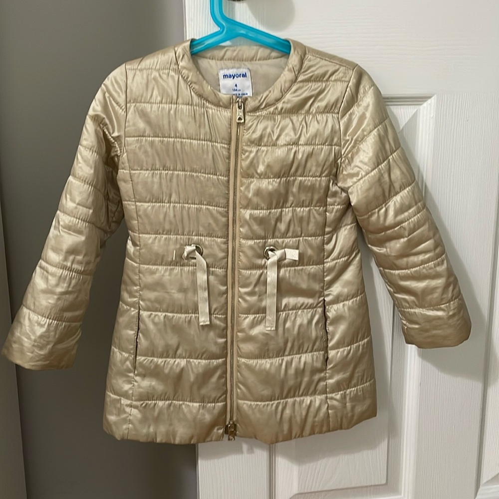 Mayoral light jacket, 4T, good for early fall, late spring, excellent condition